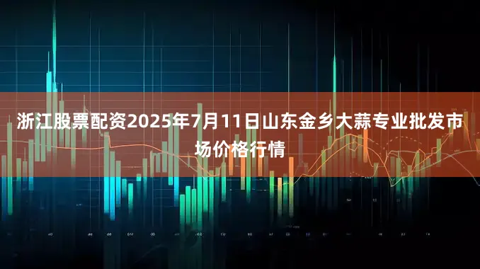 浙江股票配资2025年7月11日山东金乡大蒜专业批发市场价格行情